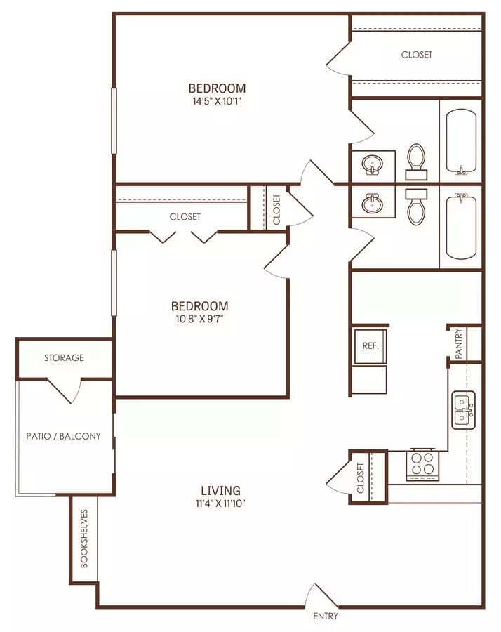 B2 Classic 12828 floor plan
