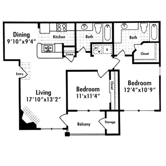Unit 1611 1611 floor plan