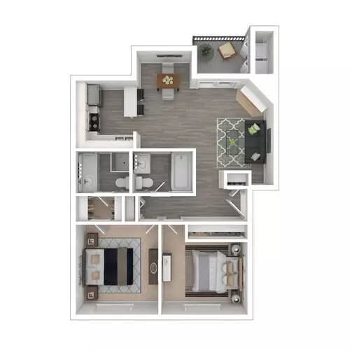 B2 RN-136 floor plan