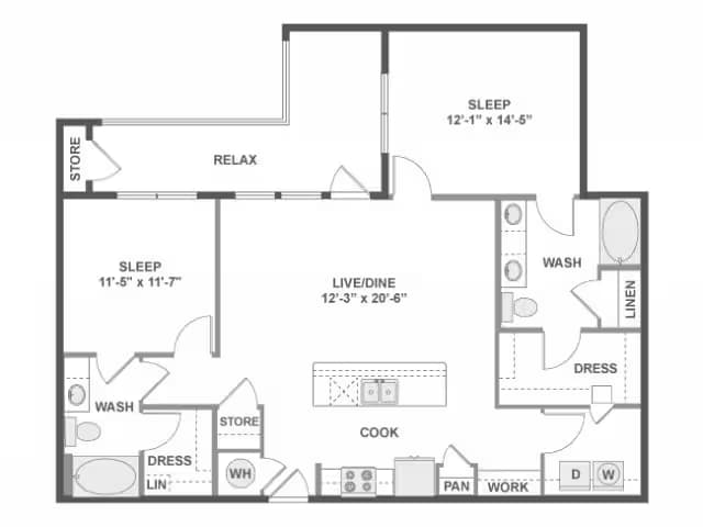 C5 4-3086 floor plan