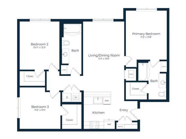 Unit 6112 6112 floor plan