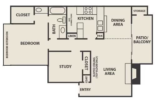Unit 1007 2005 floor plan