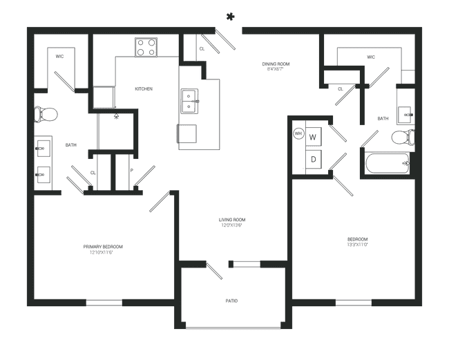 Unit 1236 1236 floor plan