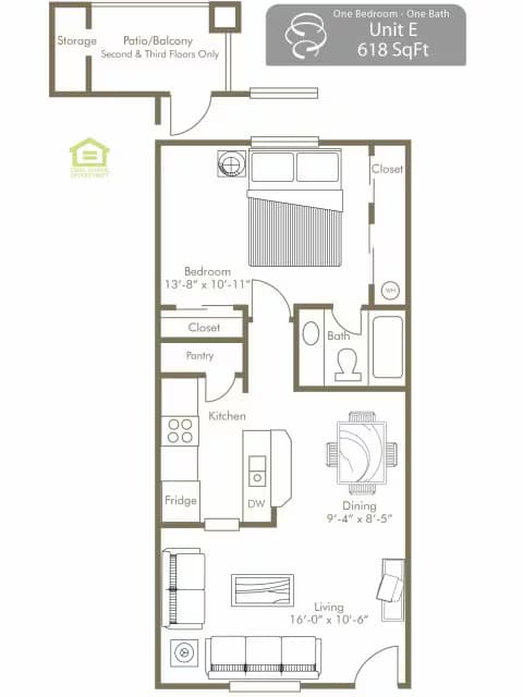 E 1816 floor plan