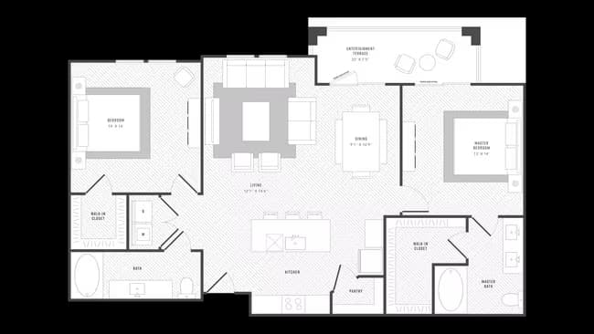 Unit 3-3407 4-4304 floor plan