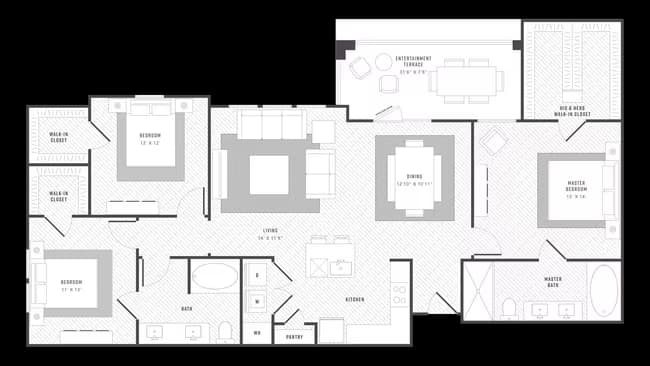 Unit 10-10403 6-6205 floor plan