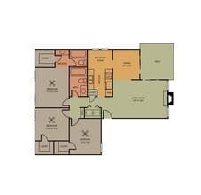 Gatlinburg 2075 floor plan