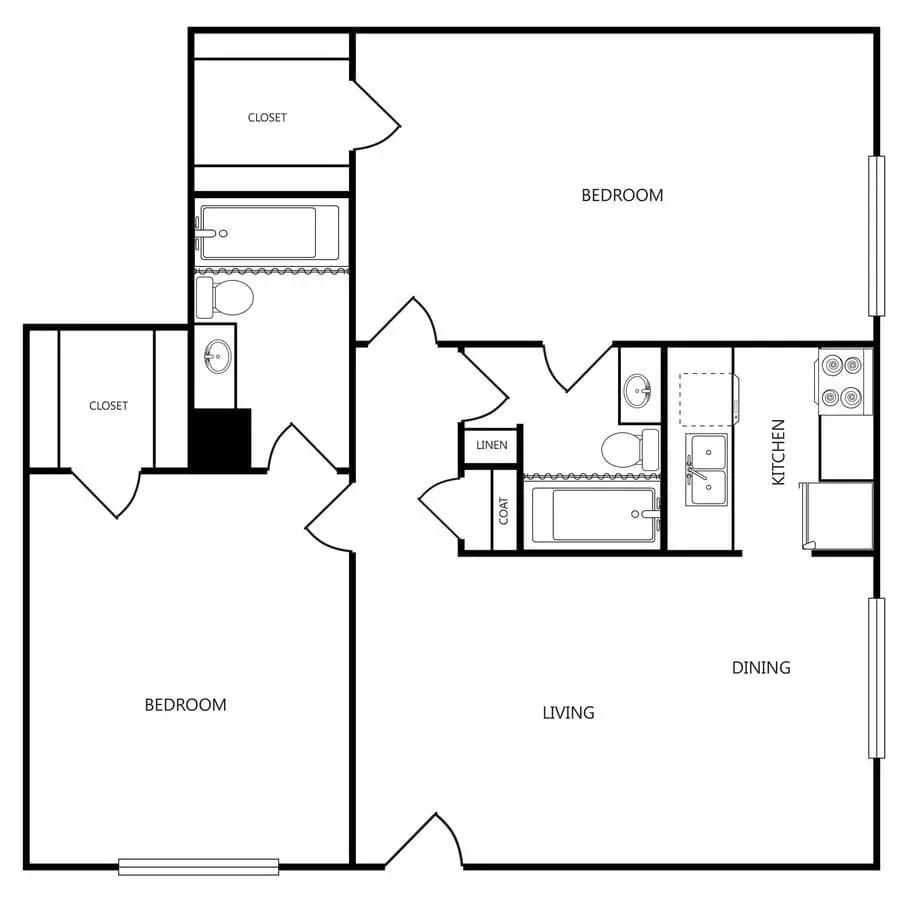 B2 32 floor plan