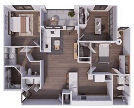 B2 Cottage With Den 0201 floor plan