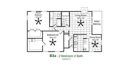 B3A 233 floor plan