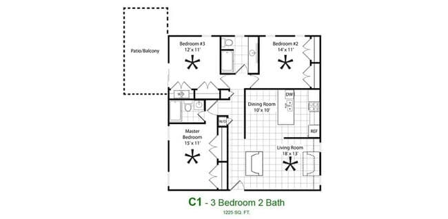 C1 105 floor plan