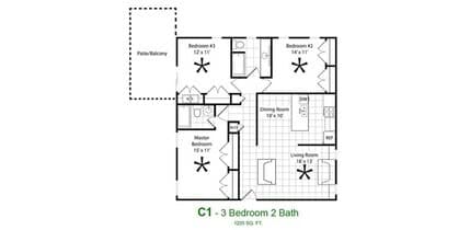 C1 109 floor plan