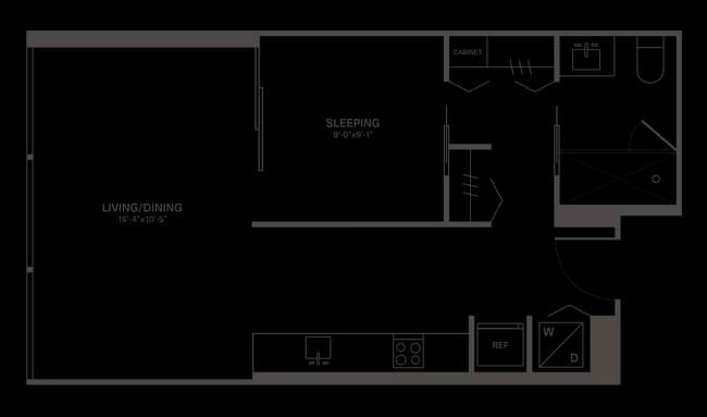 M1 Tower 1-705 floor plan