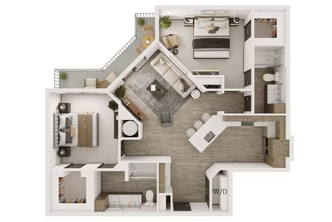 Unit 1330 1330 floor plan