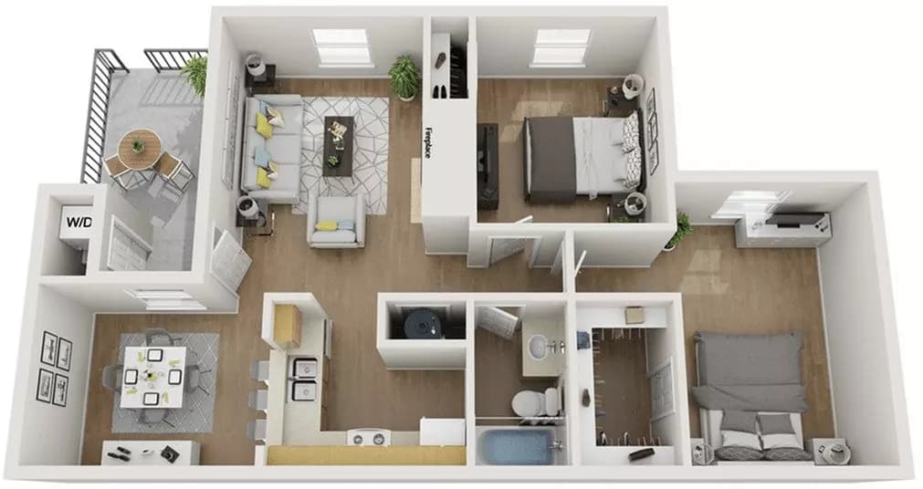 B1-50% floor plan