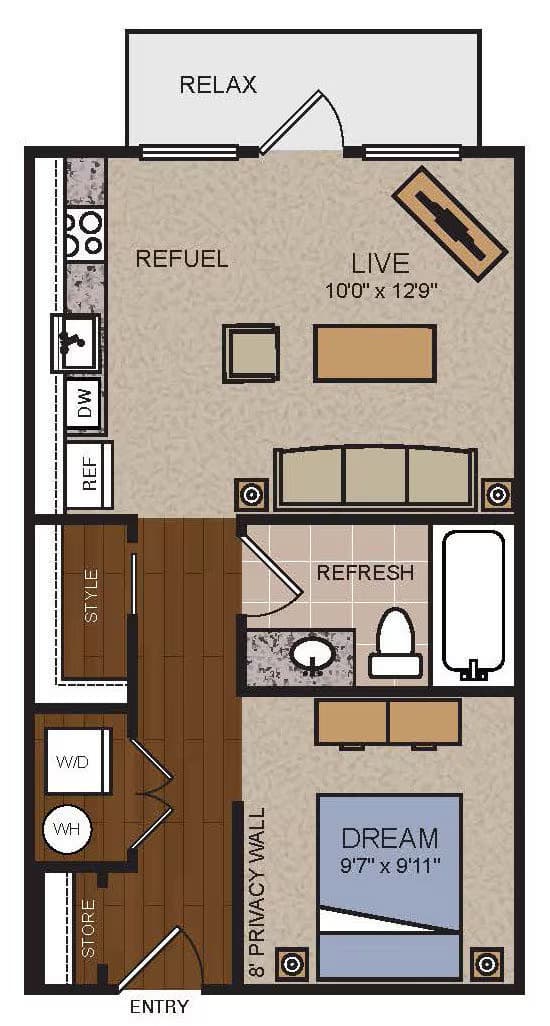 Unit 1427A 1427A floor plan