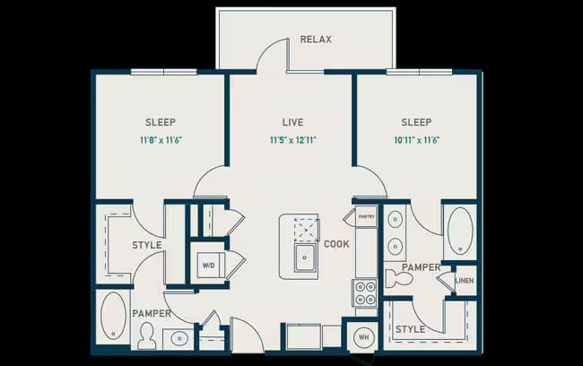 Unit 1149 1106 floor plan