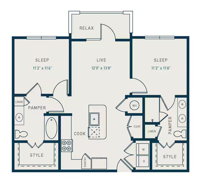 Unit 1423 1423 floor plan
