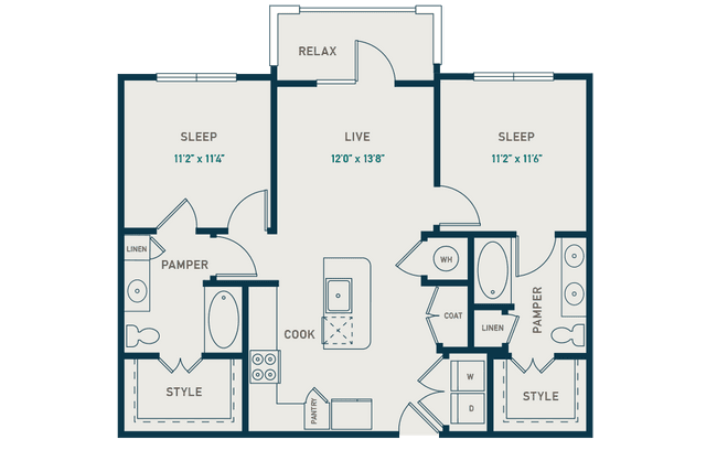 Unit 1123 1123 floor plan