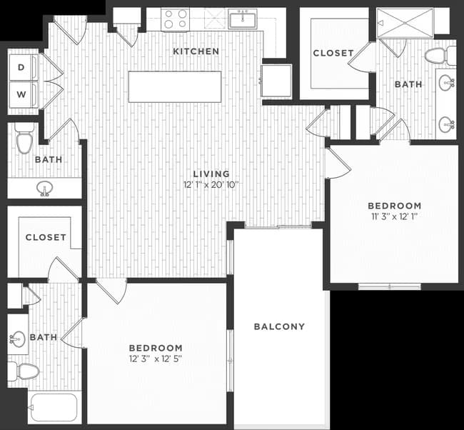 Unit 1327 1327 floor plan
