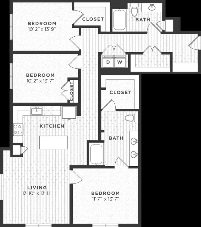 3A ANSI 1134 floor plan