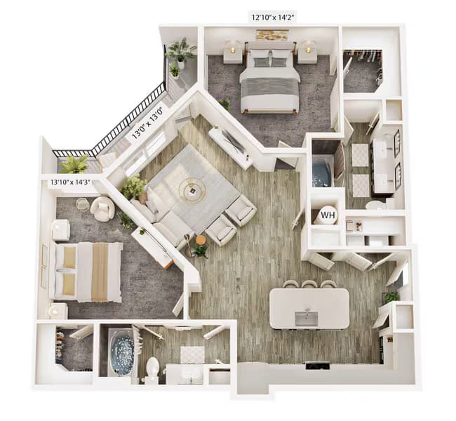 Unit 7306 7306 floor plan
