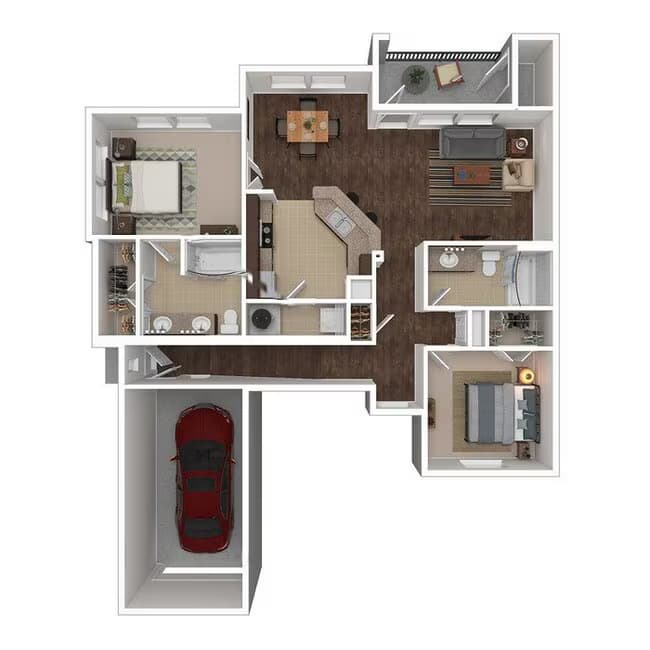 B2-Townhome 2124 floor plan