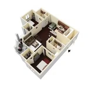 B2 718 floor plan
