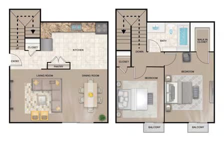 2X1 Townhouse 60SA 13-2248 floor plan