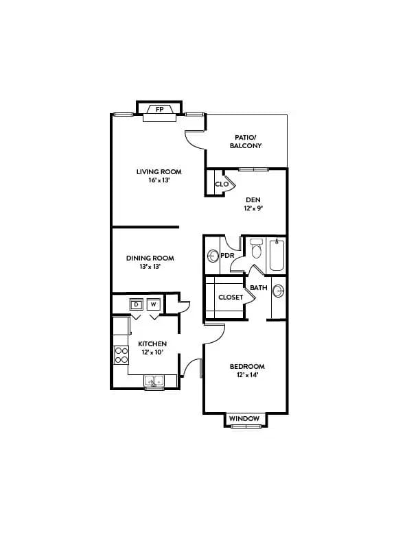 Maverick (+Den) 245 floor plan