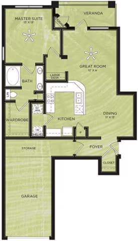 Unit 7415 7415 floor plan
