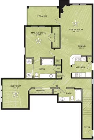 Unit 4225 4225 floor plan