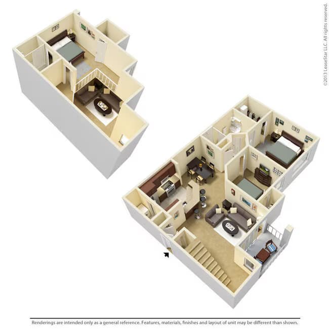 3 Beds • 2 Bath 1421 floor plan