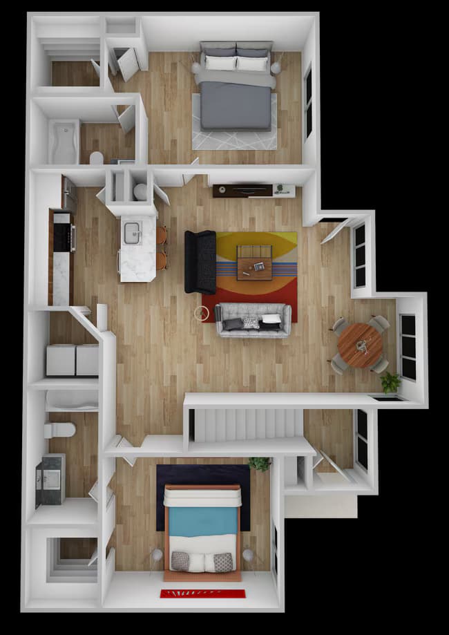 2BD2 1405 floor plan