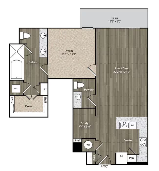 Unit 1311 1011 floor plan