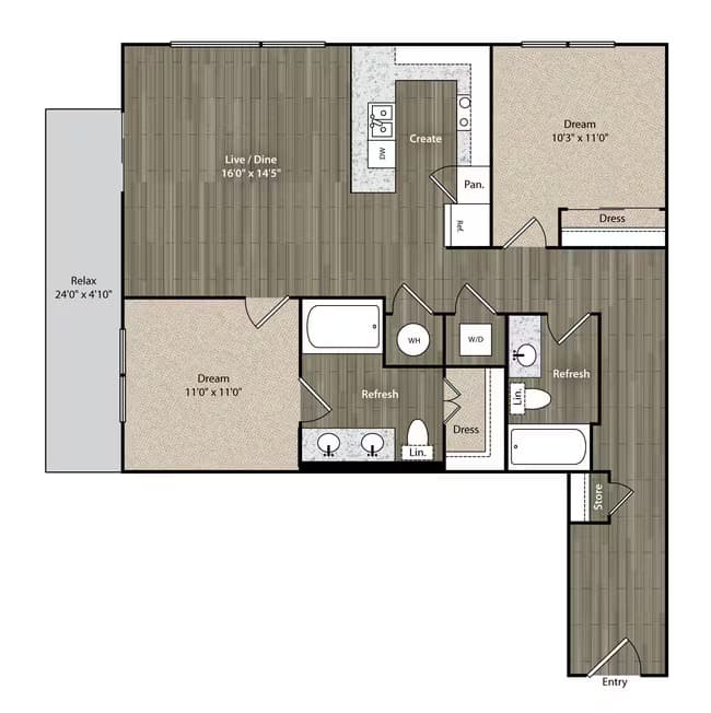 Unit 0920 1020 floor plan