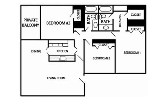 C1 302 floor plan