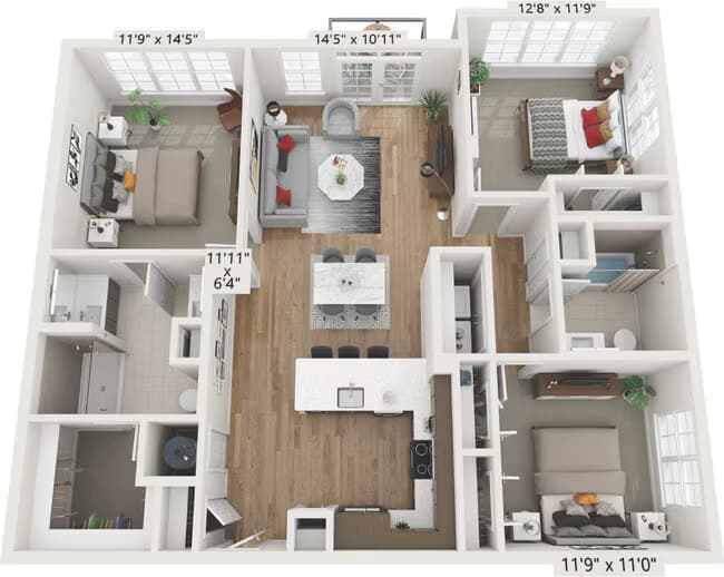 Unit 4412 4412 floor plan