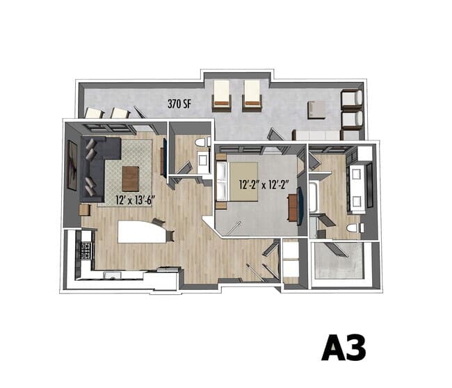Unit 413 413 floor plan