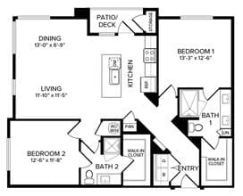 B2 402 floor plan