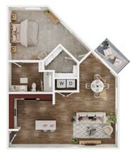 A1B - Bell Lancaster 1102 floor plan