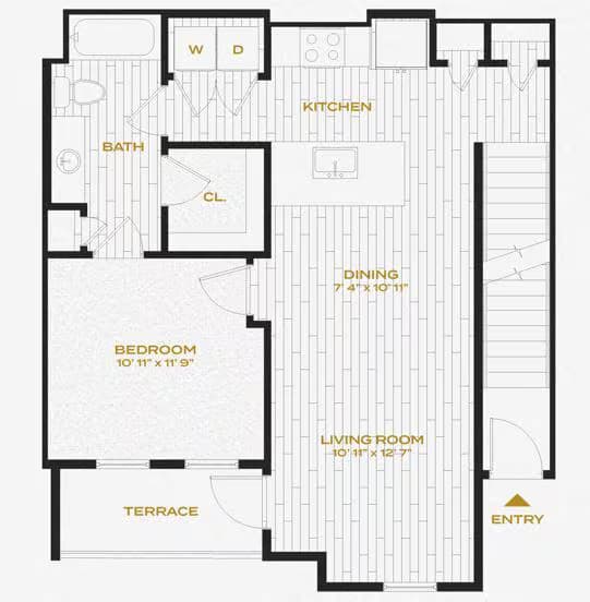 1B 10206 floor plan