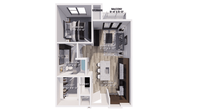 Unit 525 104 floor plan