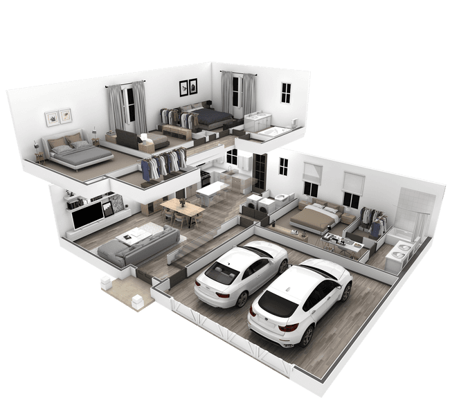 4BR Garden 1001 floor plan