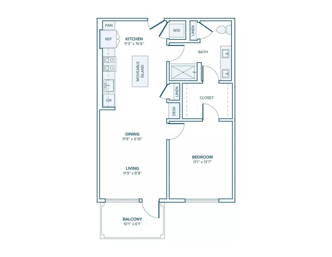 Unit 2009 4-3032 floor plan