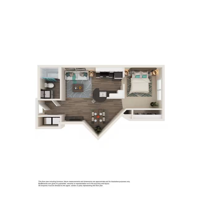 Studio • 1 Bath M2066 floor plan