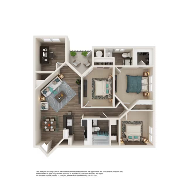 4 Beds • 2 Bath M2021 floor plan