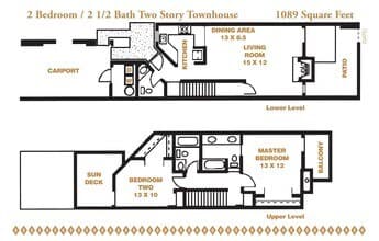 2 Story Townhouse 033 floor plan