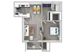 1x1-AR2 2001 floor plan