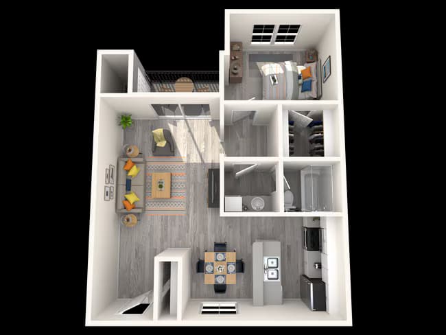 1 Bed • 1 Bath G-236 floor plan